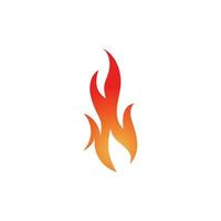 Feuer-Symbol. Feuerflamme. Flammen-Logo. Feuer-Vektor-Design-Illustration. Feuersymbol einfaches Zeichen. vektor
