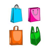 Einkaufstasche-Vektor-Illustration. Tasche-Symbol. Einkaufstasche einfaches Zeichen. Symbol des Einkaufens. vektor