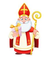 Sankt Nikolaus oder Sinterklaas. Fröhliche Weihnachten vektor