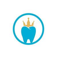 King Dental Logo entwirft Konzeptvektor. Logo-Symbol für Zahngesundheit. vektor