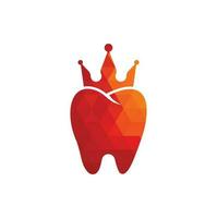 King Dental Logo entwirft Konzeptvektor. Logo-Symbol für Zahngesundheit. vektor