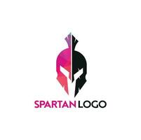 spartanisches Logo. alte vintage antiquitäten spartanischer krieger vektordesign vektor