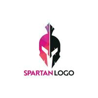 spartansk logotyp. gammal årgång antikviteter spartansk krigare vektor design