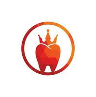 King Dental Logo entwirft Konzeptvektor. Logo-Symbol für Zahngesundheit. vektor