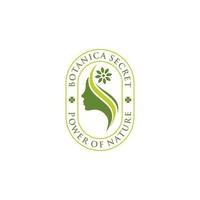 botanisk skönhet logotyp design vektor