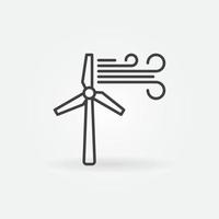 vind turbin kreativ vektor ikon - vind energi översikt symbol