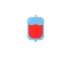 flaches Symbol für das Design von Blutspenderelementobjekten vektor
