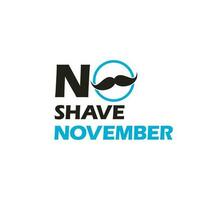 kein rasieren november typografisches vektordesign. Vektorposter oder Banner für No Shave Social Solidarity November Event gegen Prostatakrebs-Kampagne vektor