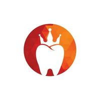 King Dental Logo entwirft Konzeptvektor. Logo-Symbol für Zahngesundheit. vektor