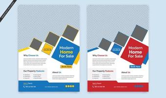 modernes home sale flyer template design, vector corporate business flyer design