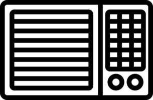 Liniensymbol für Klimaanlage vektor