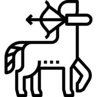 Bogenschütze-ClipArt-Symbol vektor