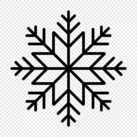 Schneeflocke. Schneeflocke-Symbol. Einfaches Schneeflocken-Symbol im Linienstil-Design. Schnee Schneeflocke-Symbol. Vektor-Illustration vektor