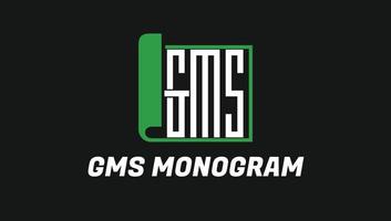 gms monogram bokstäver namn initialer logotyp design mall vektor