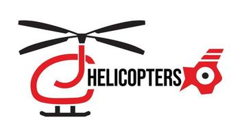 brev cj duktig sinne helikopter logotyp design mall vektor