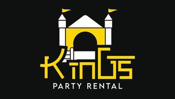 Kings Party Dekoration Logo-Vorlage vektor