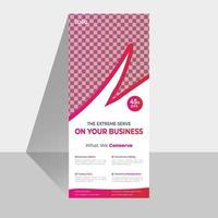 business roll up banner design vektor