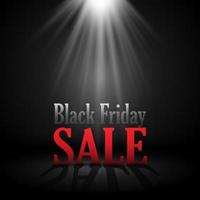 schwarzer Freitag Verkauf Hintergrund mit Scheinwerfer vektor