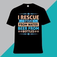 fiske t-shirt design vektor