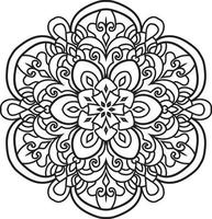 dekoratives Mandala-Design pro Vektor