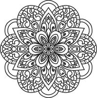 dekoratives Mandala-Design pro Vektor