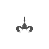scorpion ikon logotyp design illustration vektor