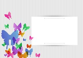 Vektor fjärilar bakgrundsdesign
