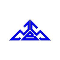 zbs Brief Logo kreatives Design mit Vektorgrafik, zbs einfaches und modernes Logo in Dreiecksform. vektor
