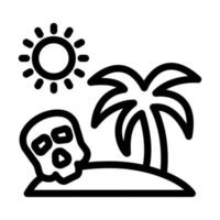 Totenkopf-Insel-Icon-Design vektor