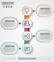 Infografik modernes Design für Unternehmen vektor