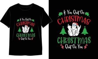 Weihnachts-T-Shirt-Design. Weihnachts-Vektorgrafiken. T-Shirt-Design vektor