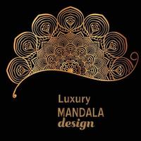 Luxus-Mandala-Design-Hintergrund vektor