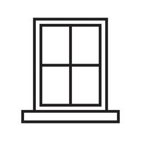 Einfaches Gliederungssymbol für Fenster vektor