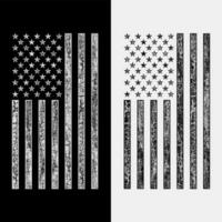 Grunge-Usa-Flagge gesetztes Vektordesign vektor