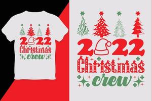 Weihnachtsmannschaft 2022 Weihnachts-T-Shirt-Design vektor