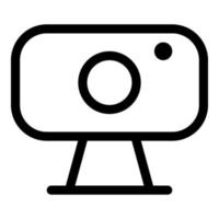Webcam-Symbol. Web-Icon-Set. Vektor-Illustration. Webcam-Symbolvektor. konzept für webkamerageräte. Webcam-Symbole. elektronische Geräte. vektor