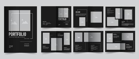 Portfolio-Design Architektur-Portfolio-Innenarchitektur Portfolio-Design, Mehrzweck-Portfolio-Design vektor