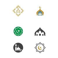 Moschee-Vektorsymbol-Illustrationsdesign vektor