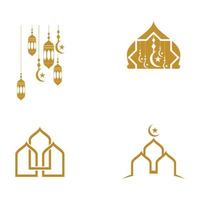 Moschee-Vektorsymbol-Illustrationsdesign vektor