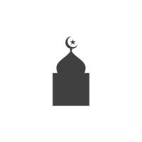 Moschee-Vektorsymbol-Illustrationsdesign vektor