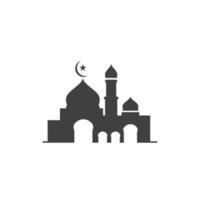 Moschee-Vektorsymbol-Illustrationsdesign vektor