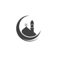 Moschee-Vektorsymbol-Illustrationsdesign vektor