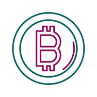 Bitcoin-Vektorsymbol vektor