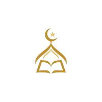 Moschee-Vektorsymbol-Illustrationsdesign vektor