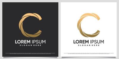 första brev c logotyp design för företag ikon med modern begrepp och kreativ element vektor