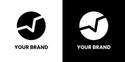 v logotyp för elektronisk varumärke identitet design modern minimalistisk elegant enkel kreativ aning vektor