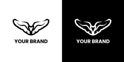 w doppelschuhe logo minimalistisch markenidentität design familie teamarbeit mitarbeiter embleme logotyp symbole. vektor