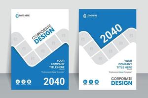 Corporate Cover Design, Broschüre, Flyer, kreatives Konzept, einzigartig und einfach vektor
