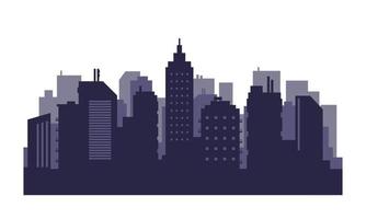 stadtbild skyline geschichtete vektorillustration vektor