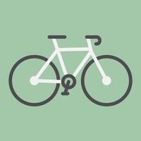 enkel cykel cykling vektor ikon